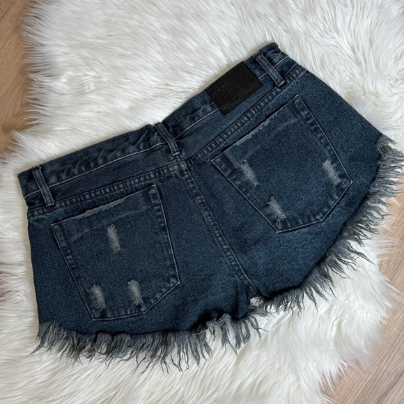 One Teaspoon Hendrix Denim Shorts for Free People - Picture 2 of 3